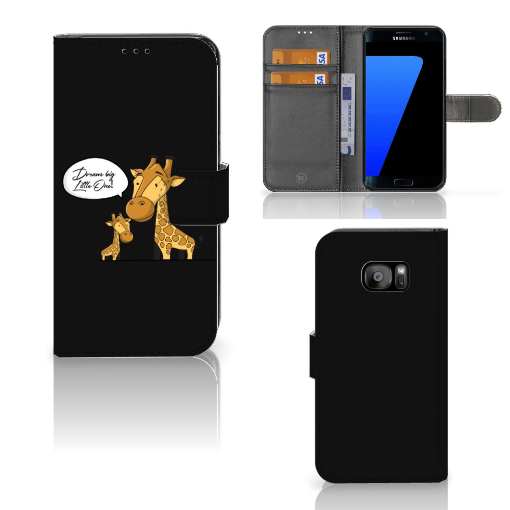 Samsung Galaxy S7 Edge Leuk Hoesje Giraffe