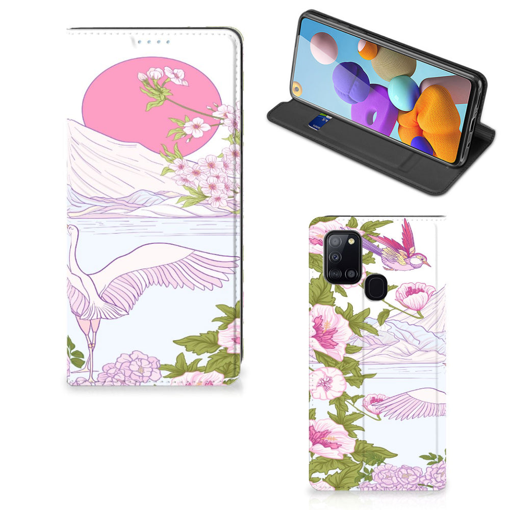 Samsung Galaxy A21s Hoesje maken Bird Standing