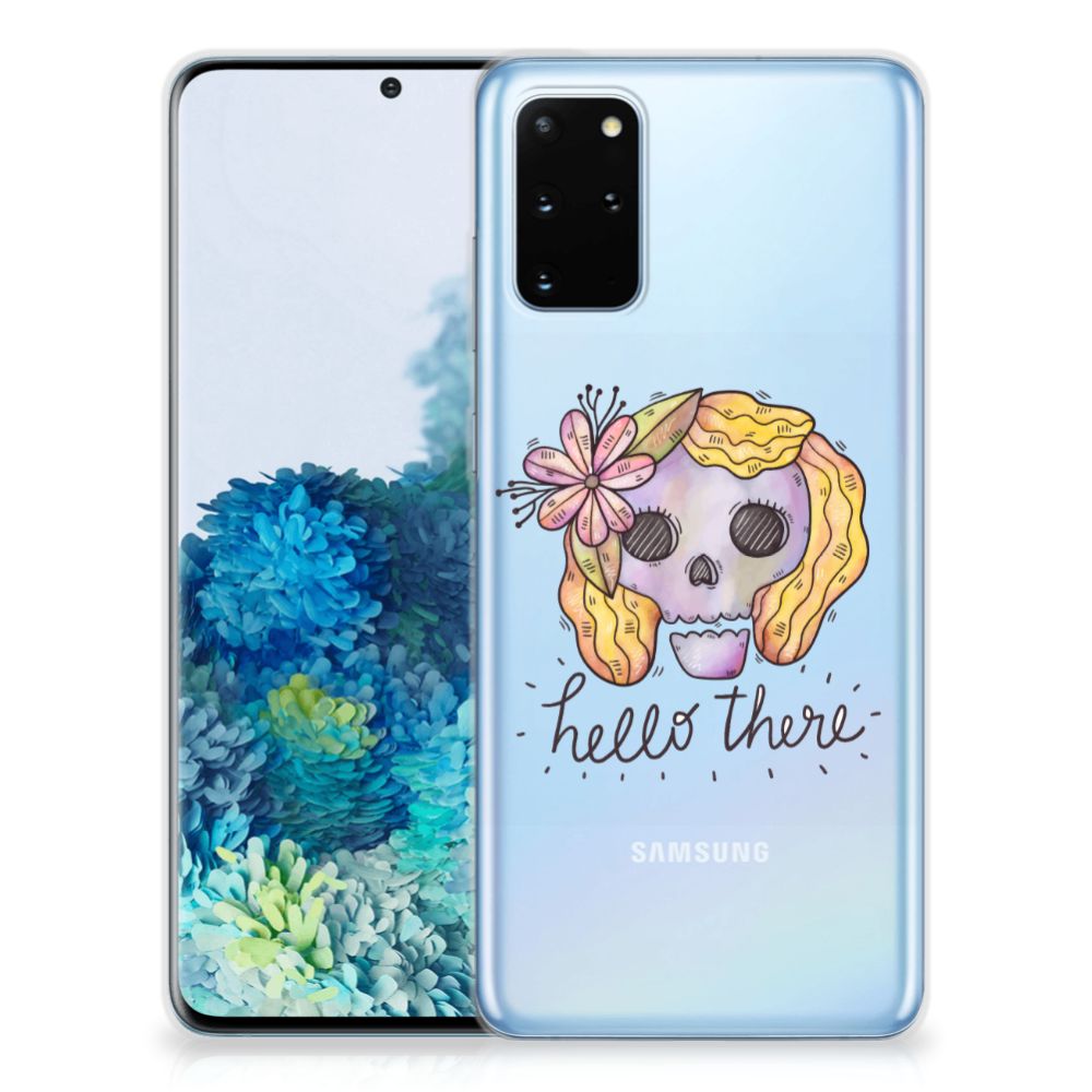 Silicone Back Case Samsung Galaxy S20 Plus Boho Skull B2C Telecom
