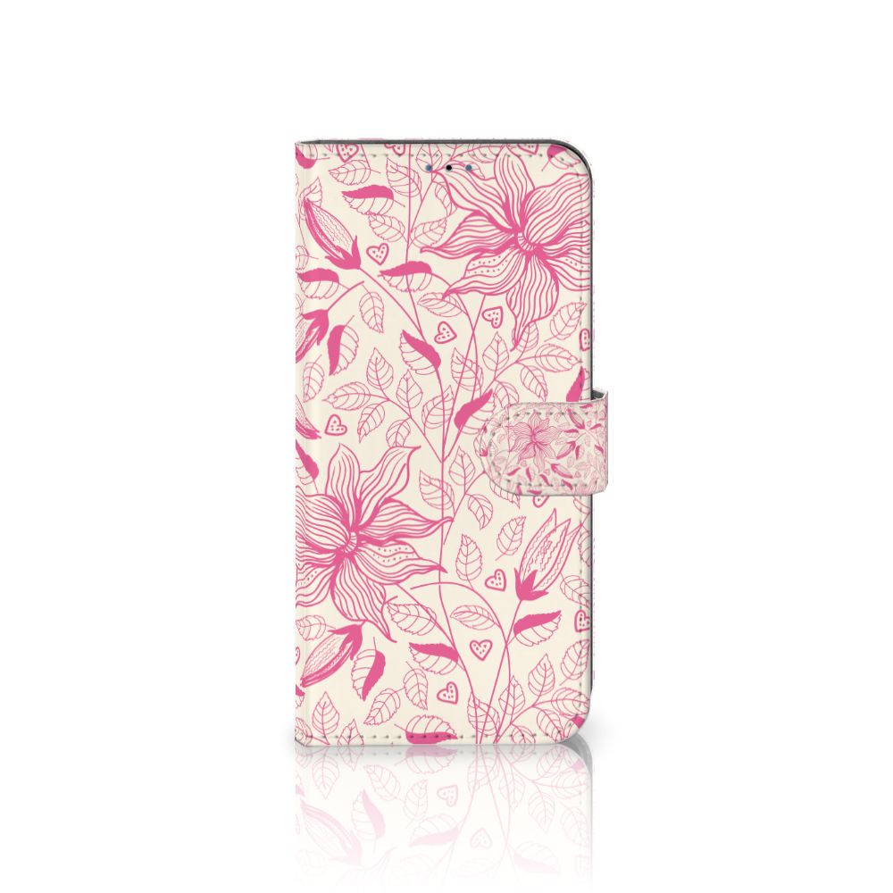 Samsung Galaxy A03s Hoesje Pink Flowers