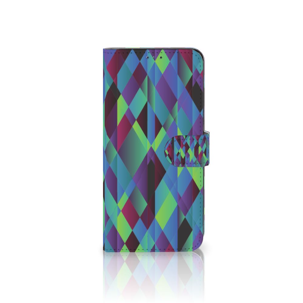 Motorola Moto G22 Book Case Abstract Green Blue