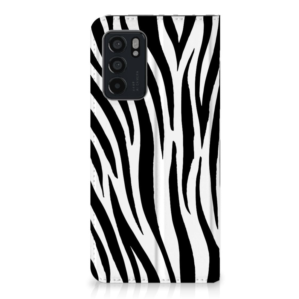 OPPO Reno6 5G Hoesje maken Zebra - B2C Telecom