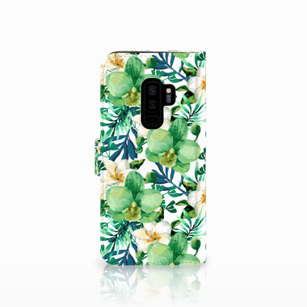 Samsung Galaxy S9 Plus Hoesje Orchidee Groen