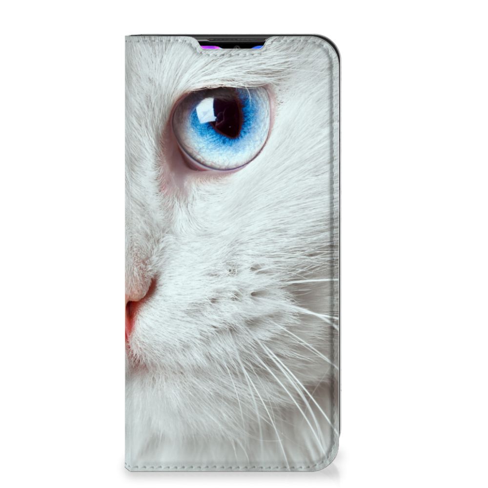 Xiaomi Redmi 9 Hoesje maken Witte Kat - B2C Telecom