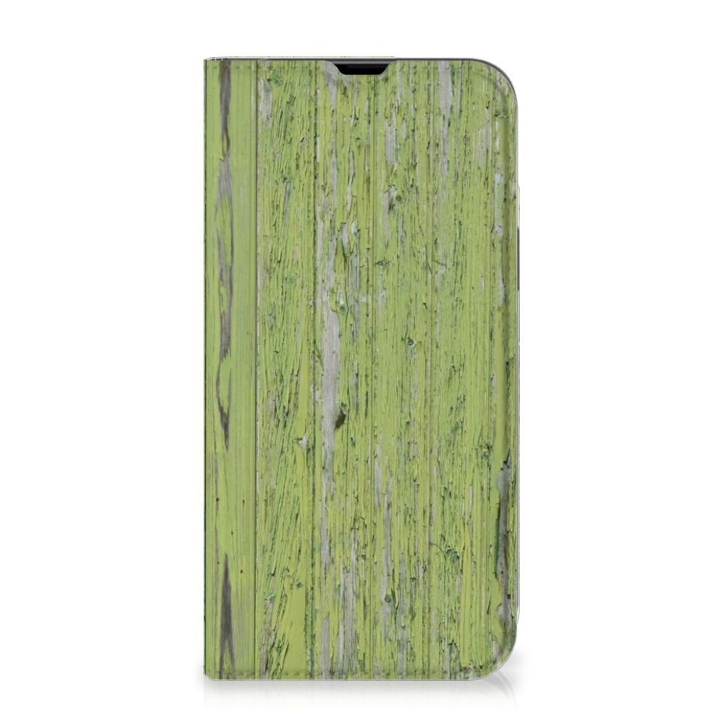 iPhone 13 Pro Max Book Wallet Case Green Wood - B2C Telecom