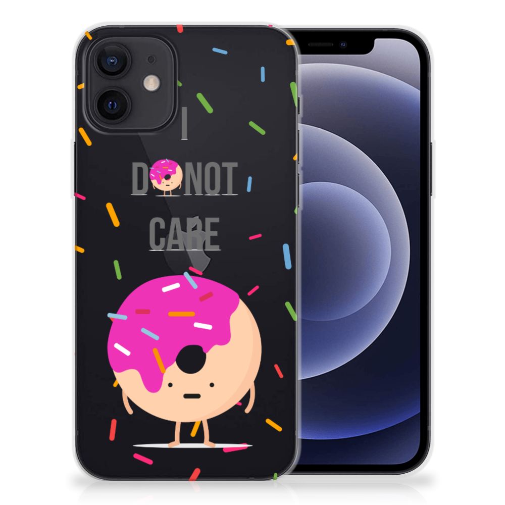 iPhone 12 | 12 Pro (6.1") Siliconen Case Donut Roze