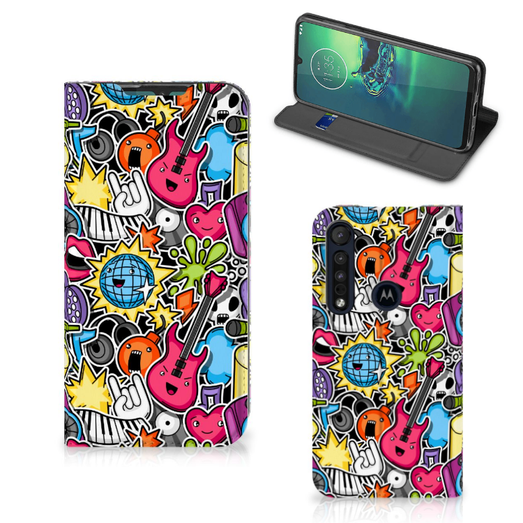 Motorola G8 Plus Hippe Standcase Punk Rock - B2C Telecom