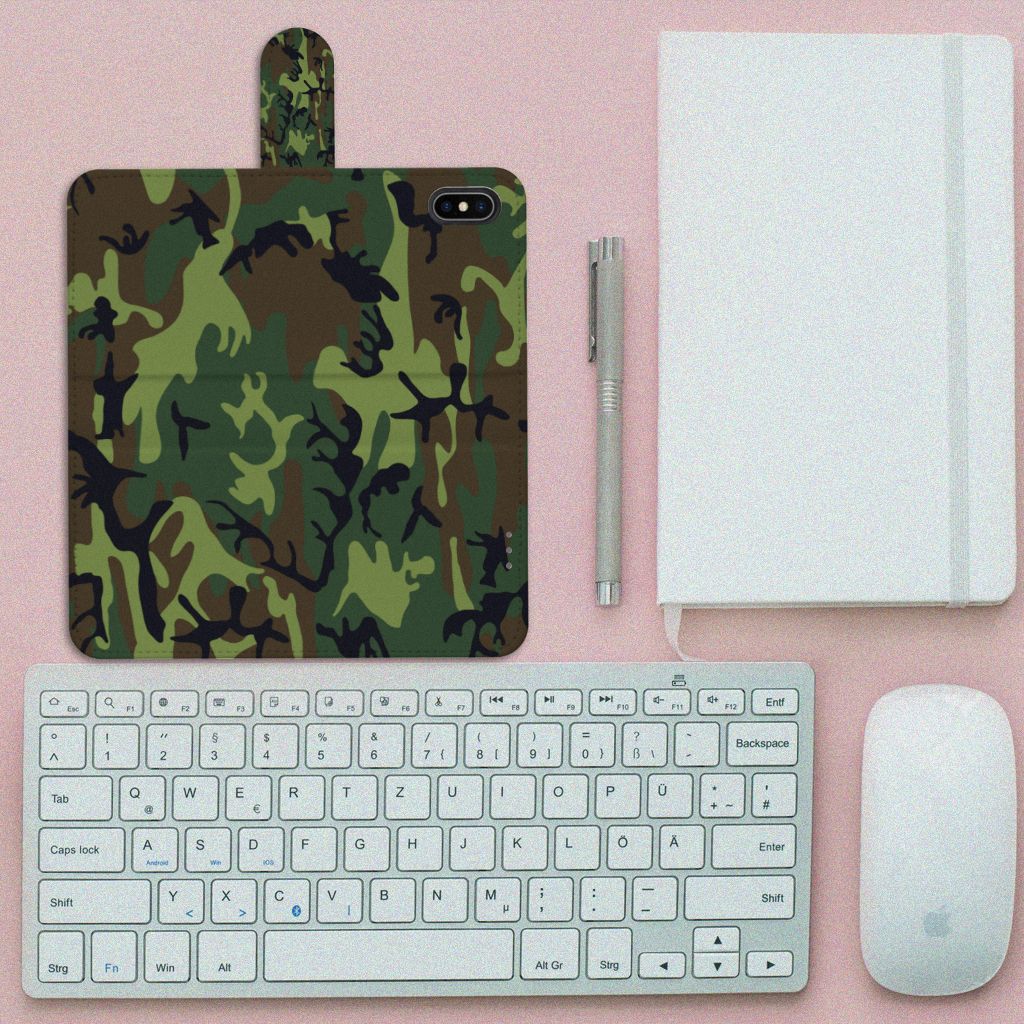 Apple iPhone Xs Max Telefoon Hoesje Army Dark