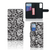 Huawei P40 Hoesje Black Flowers