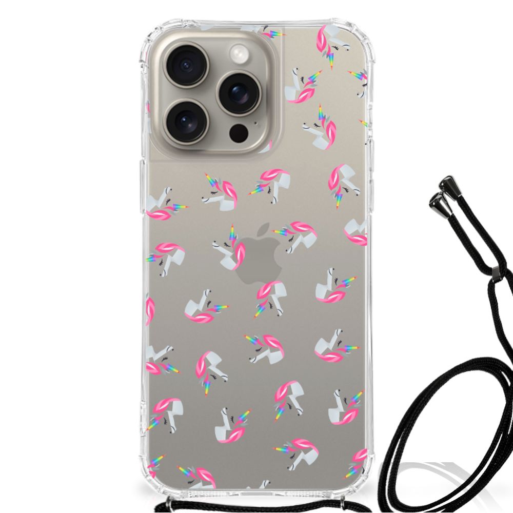 Doorzichtige Silicone Hoesje voor iPhone 15 Pro Max Unicorns B2C Telecom