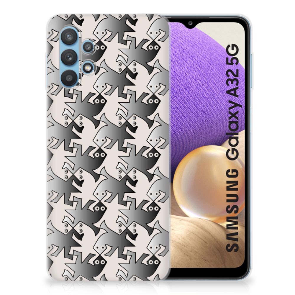 Samsung Galaxy A32 5G TPU Hoesje Salamander Grey B2C Telecom
