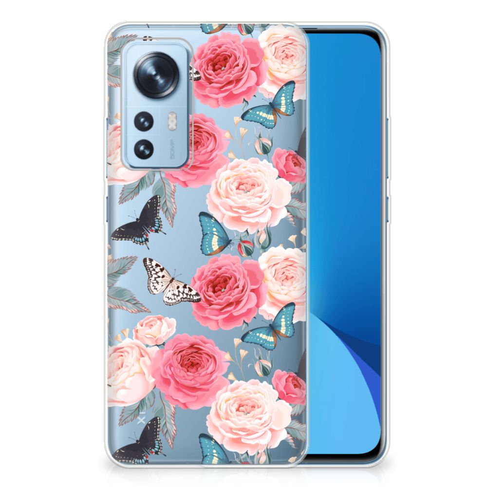 Xiaomi 12 | 12X TPU Case Butterfly Roses