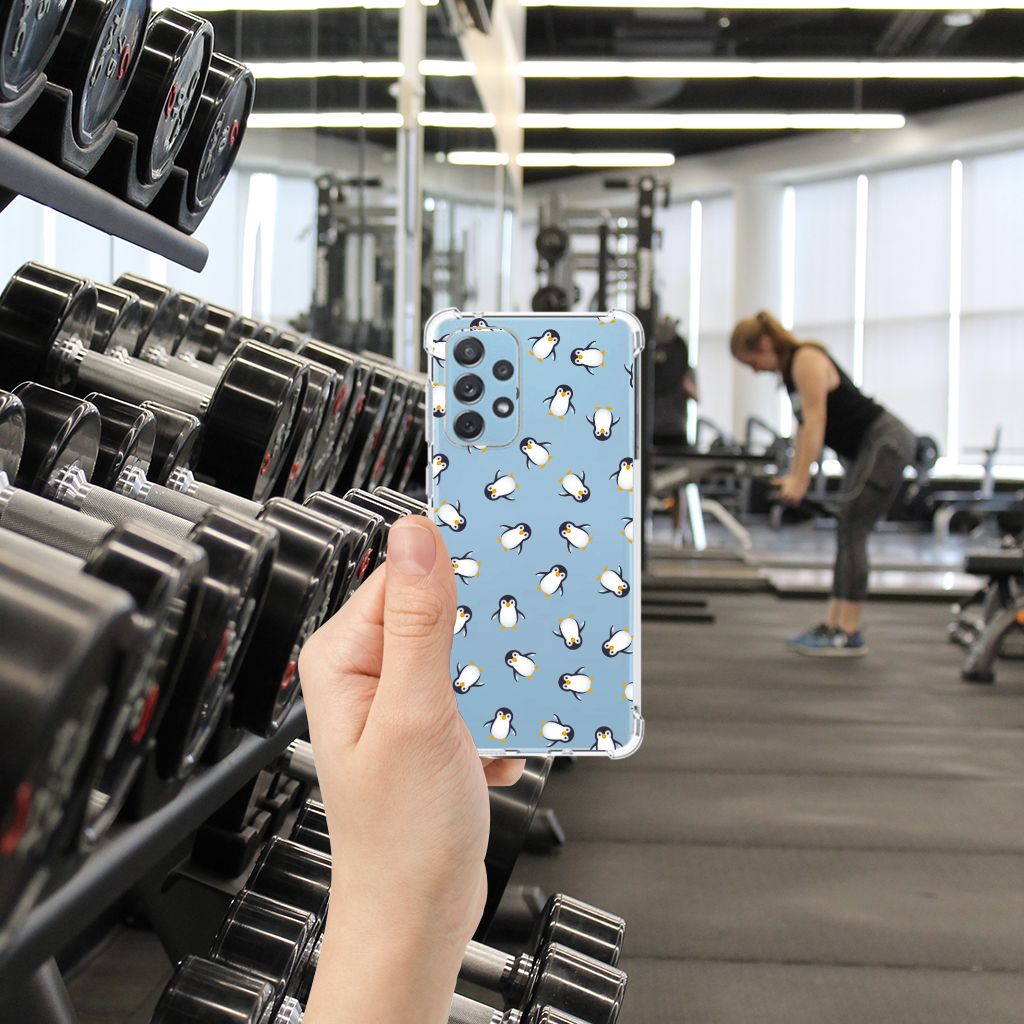 Doorzichtige Silicone Hoesje voor Samsung Galaxy A73 Pinguïn B2C Telecom