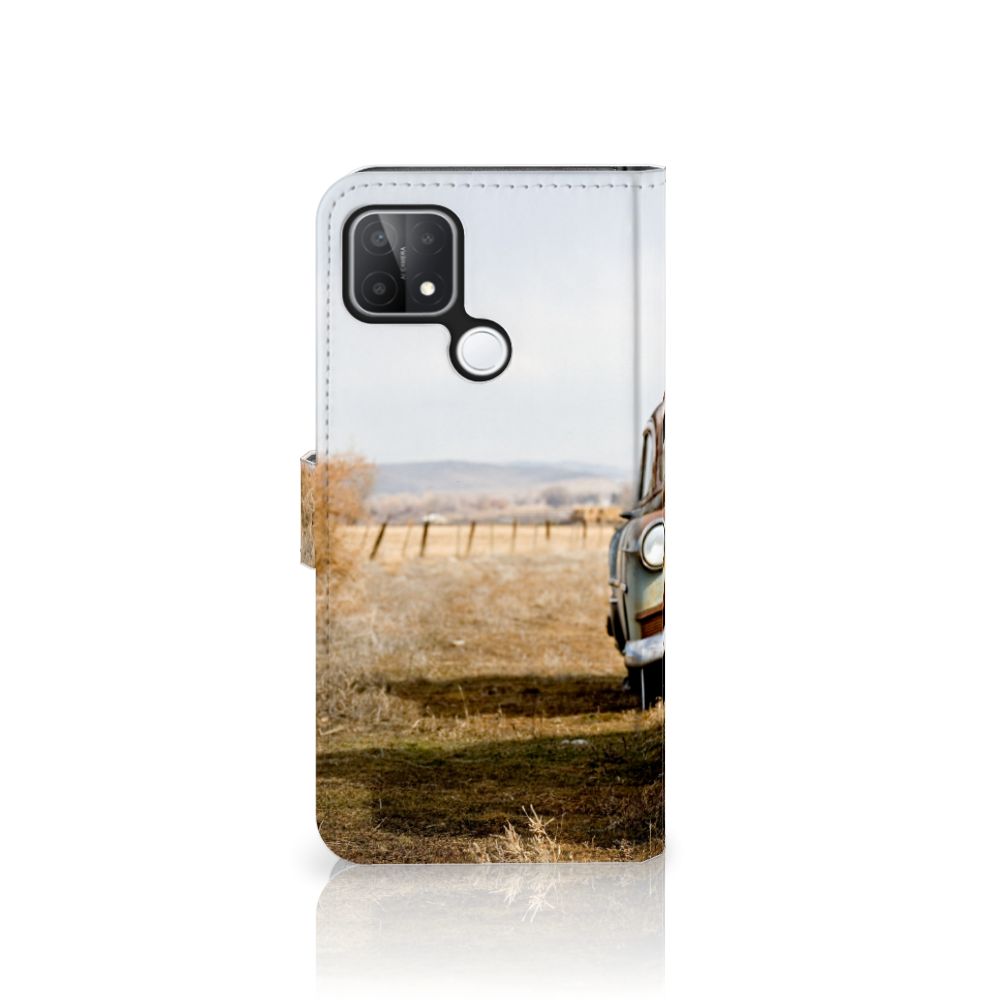 OPPO A15 Telefoonhoesje met foto Vintage Auto