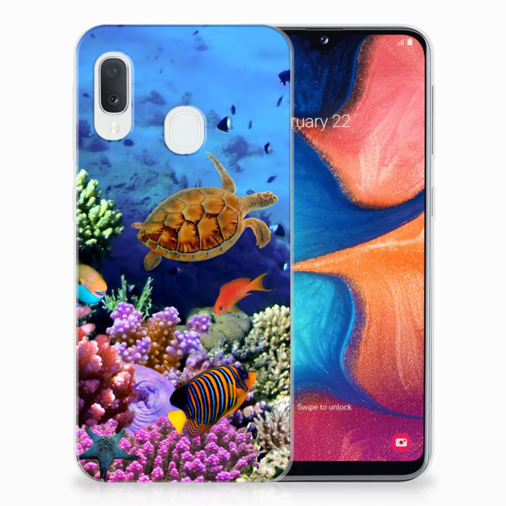 Samsung Galaxy A20e TPU Hoesje Vissen