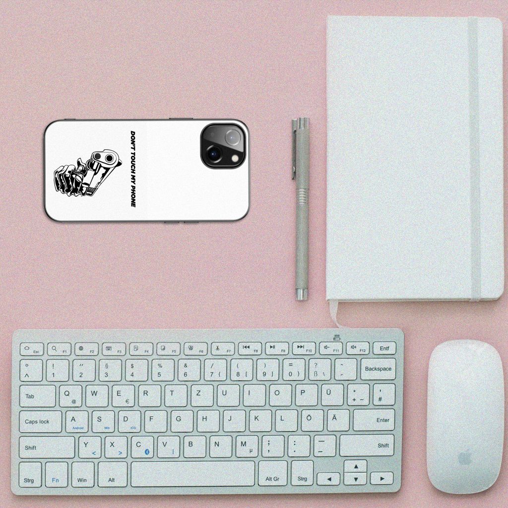Apple iPhone 13 Telefoon Hoesje Gun Don't Touch My Phone B2C Telecom