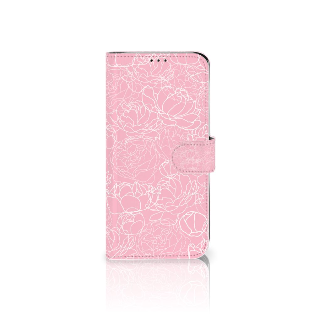 Motorola Moto G7 Power Hoesje White Flowers