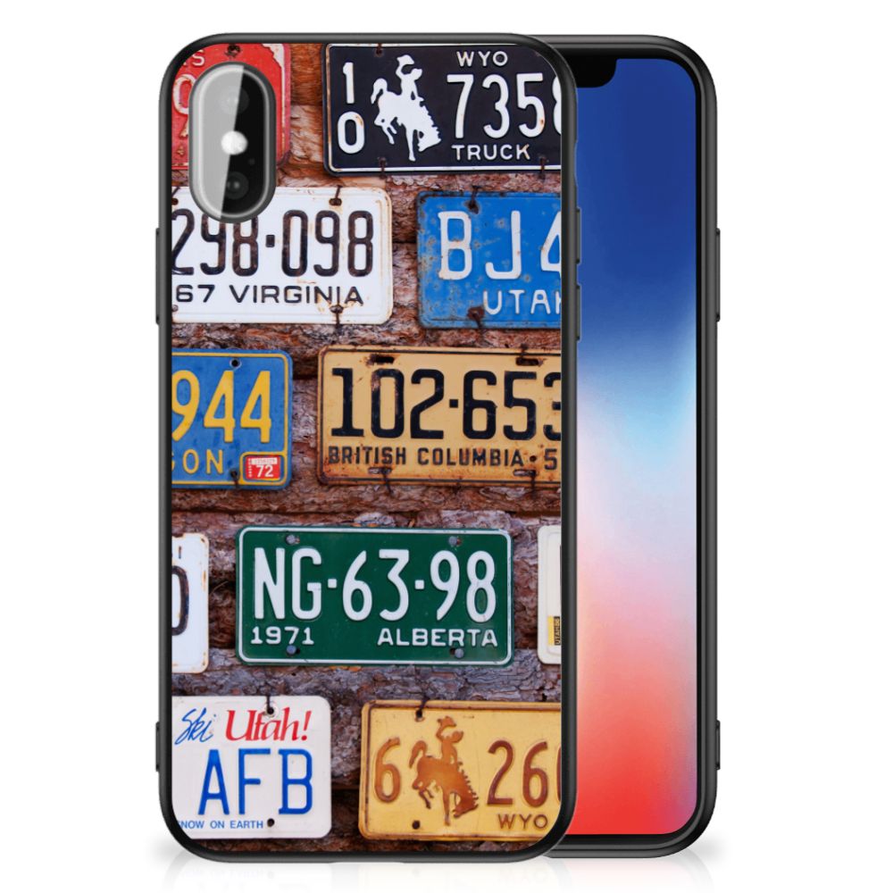 iPhone X | Xs Silicone Back Case Kentekenplaten