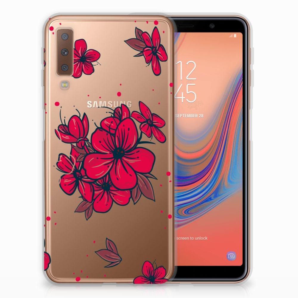 Samsung Galaxy A7 (2018) TPU Case Blossom Red