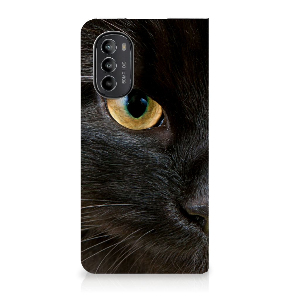 Motorola Moto G52 | Moto G82 Hoesje maken Zwarte Kat - B2C Telecom