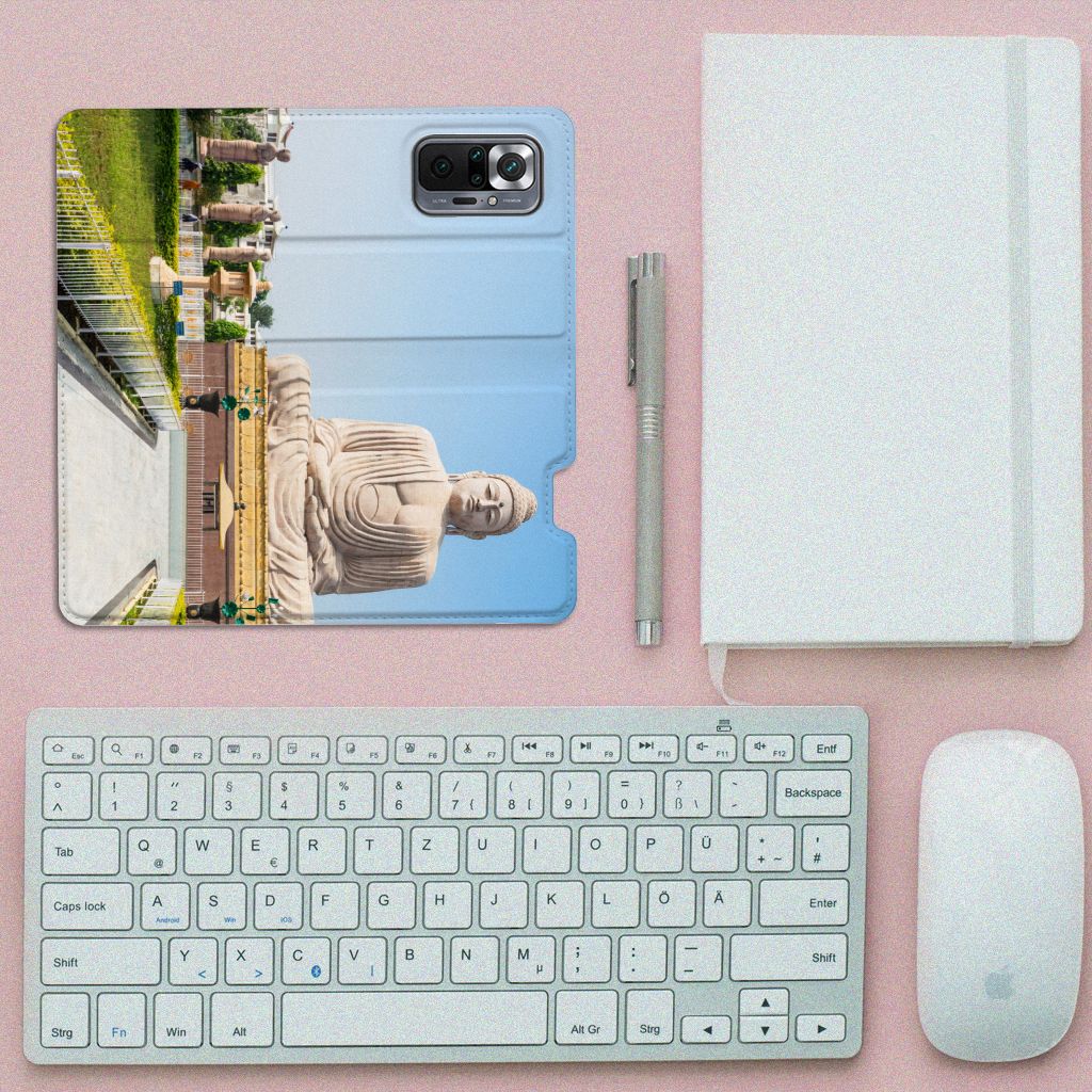 Xiaomi Redmi Note 10 Pro Book Cover Boeddha - B2C Telecom