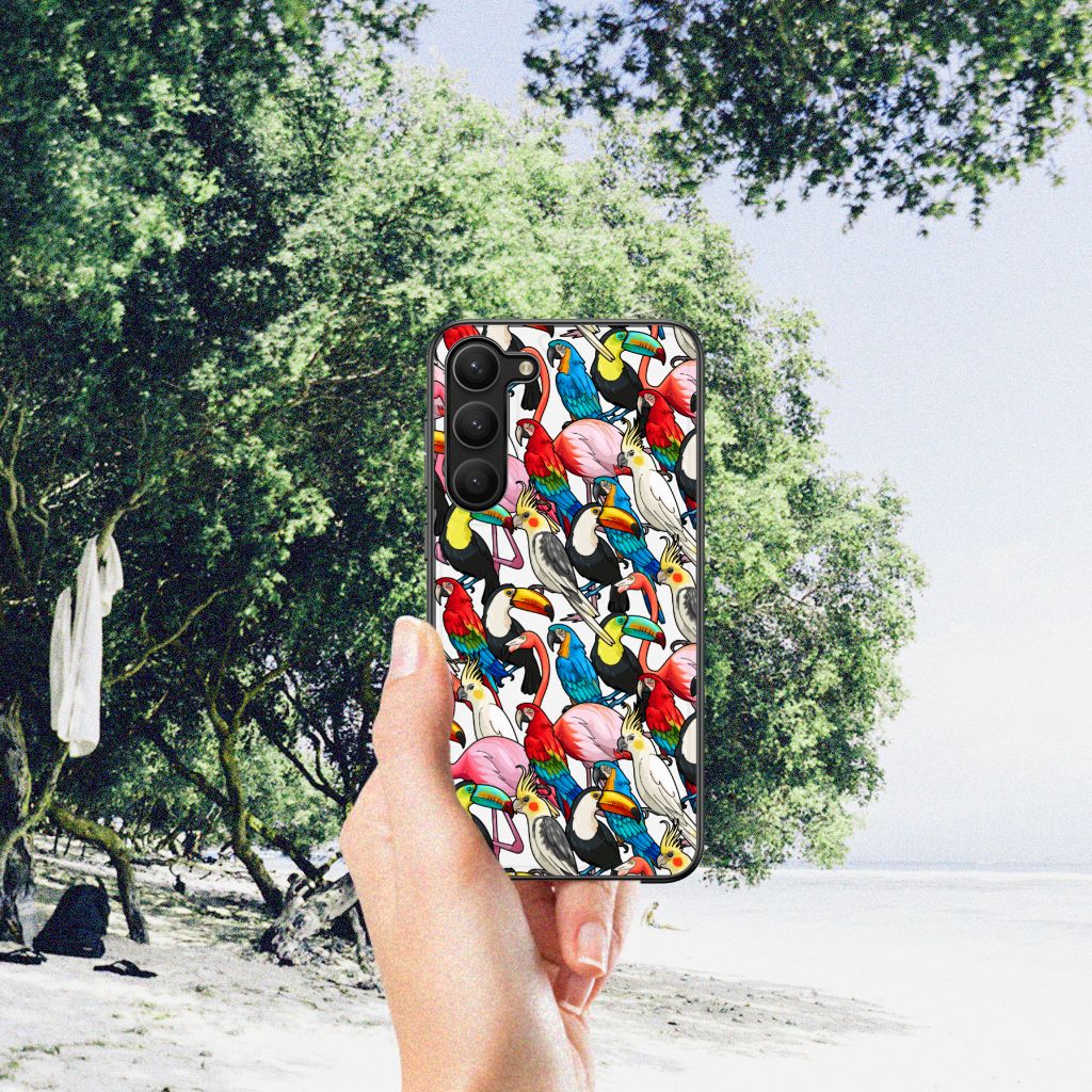 Samsung Galaxy S23 Plus Dierenprint Telefoonhoesje Birds B2C Telecom