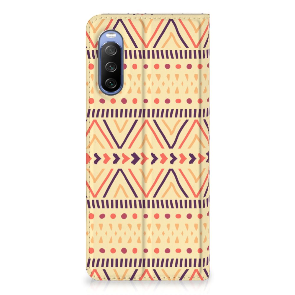 Sony Xperia 10 III Hoesje met Magneet Aztec Yellow - B2C Telecom