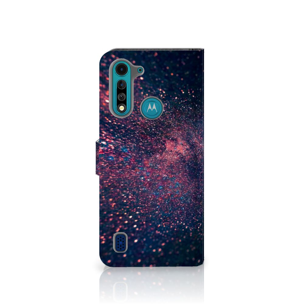 Motorola G8 Power Lite Book Case Stars