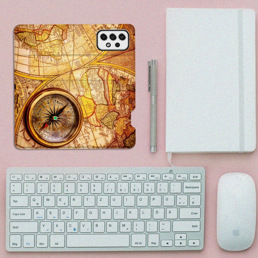 Samsung Galaxy A73 Book Cover Kompas - B2C Telecom