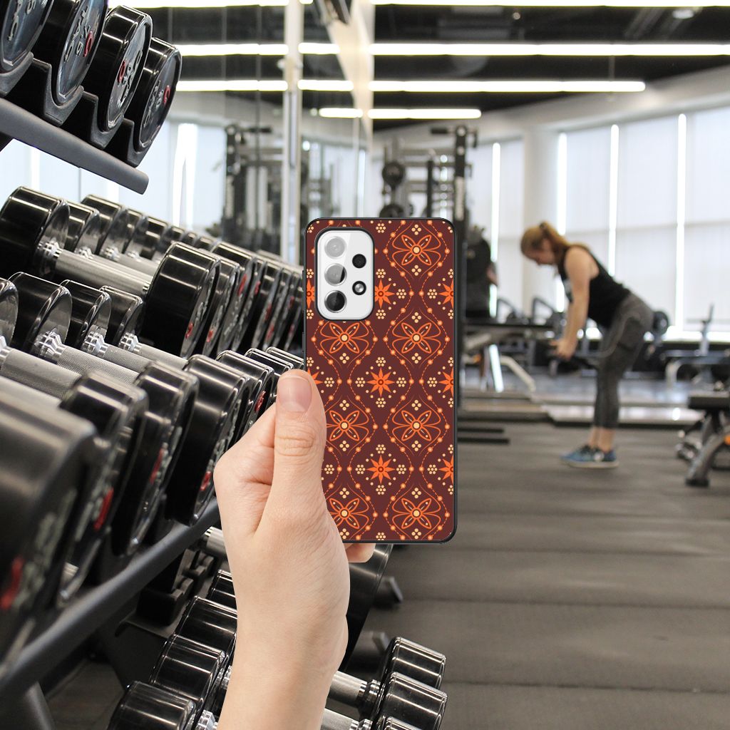 Samsung Galaxy A73 Back Case Batik Brown B2C Telecom