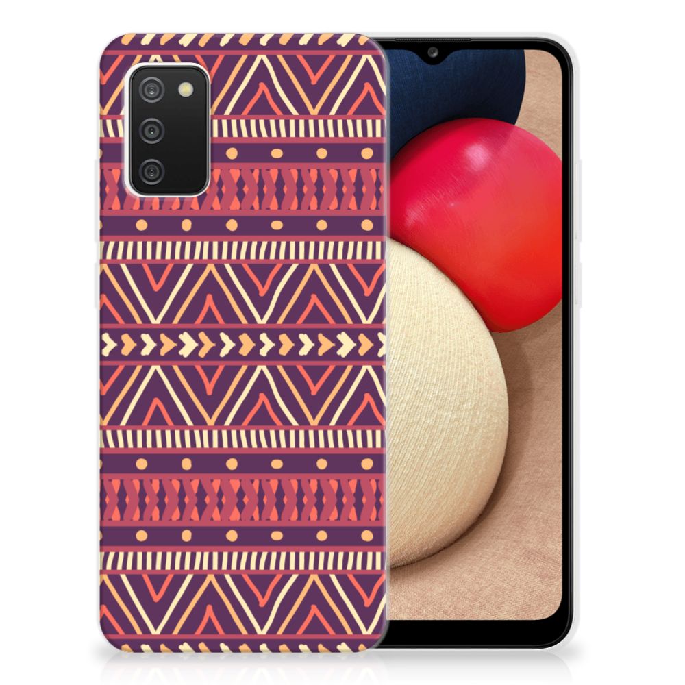 Samsung Galaxy A02s TPU bumper Aztec Paars B2C Telecom
