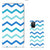 Samsung Galaxy A41 Hoesje met Magneet Zigzag Blauw