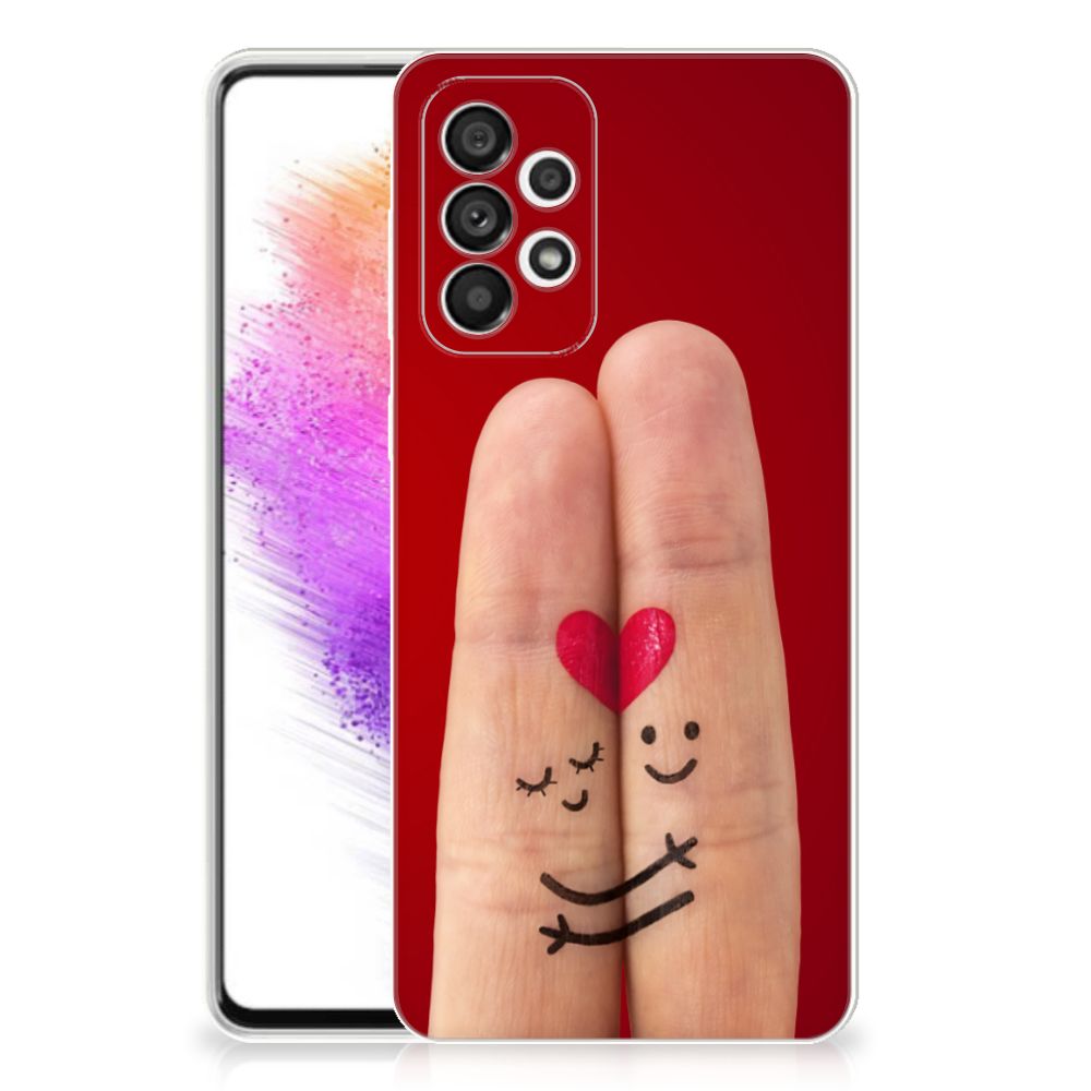 Samsung Galaxy A73 5G Silicone Back Cover Liefde - Origineel Romantisch Cadeau B2C Telecom