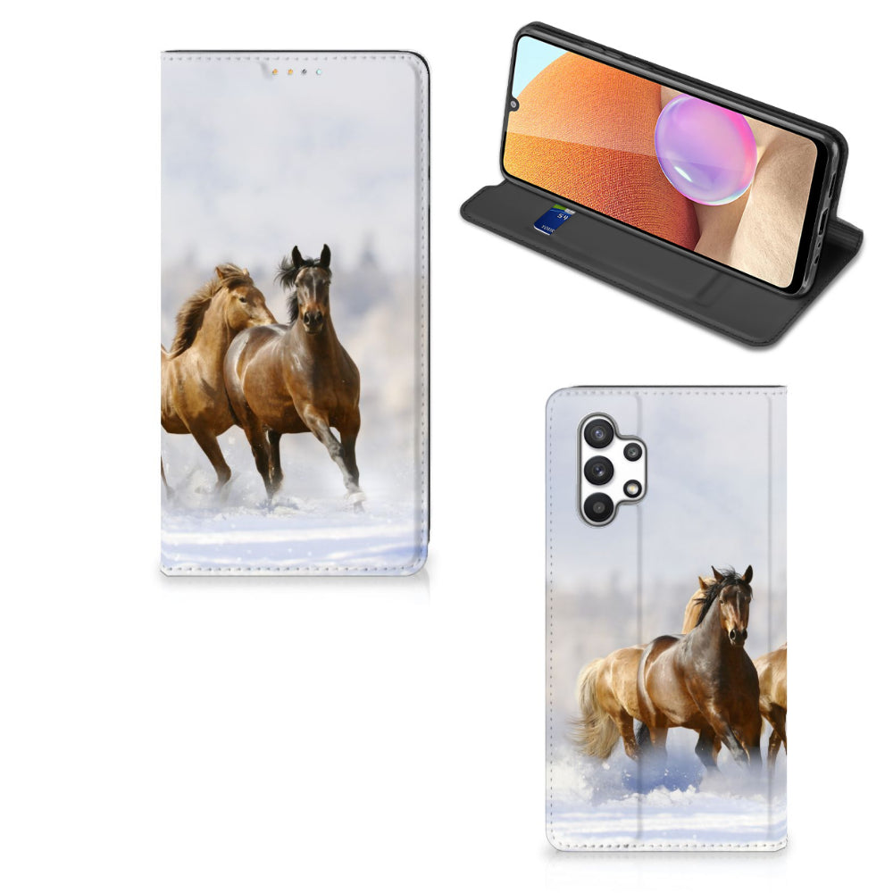 Samsung Galaxy A32 4G | A32 5G Enterprise Editie Hoesje maken Paarden