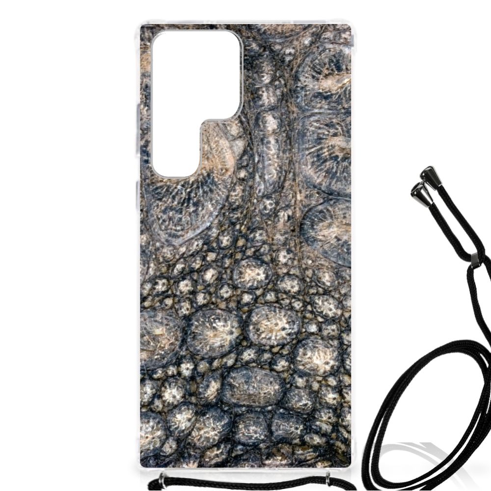 Samsung Galaxy S23 Ultra Case Anti-shock Krokodillenprint