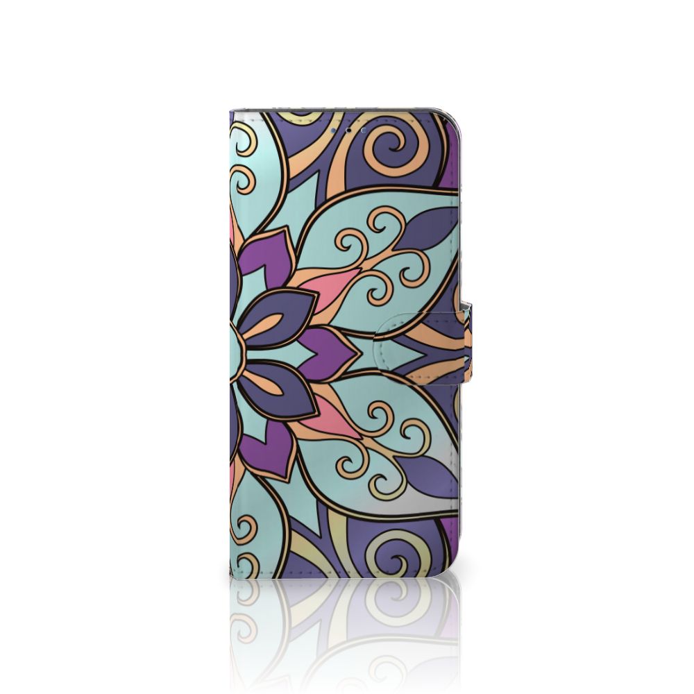 Samsung Galaxy A03s Hoesje Purple Flower