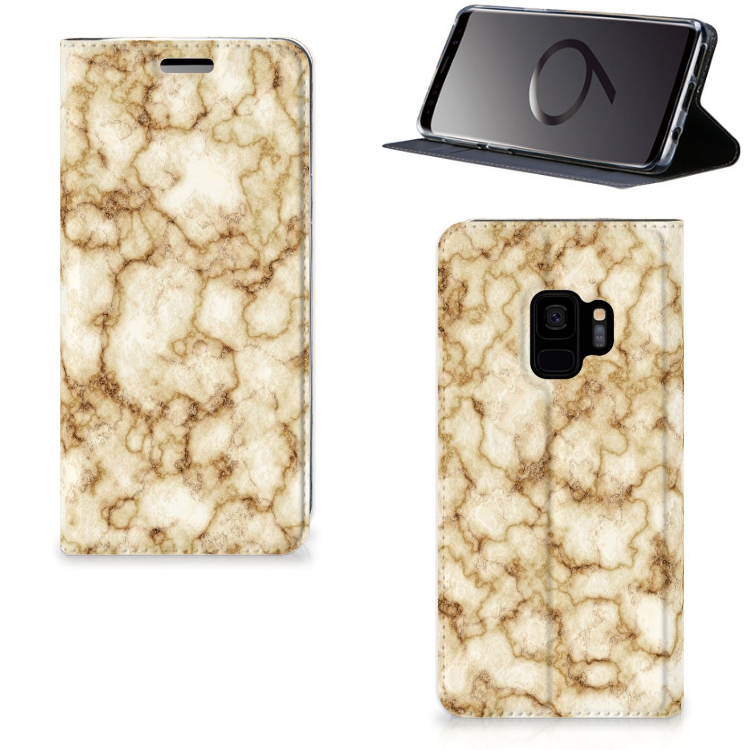 Samsung Galaxy S9 Standcase Marmer Goud