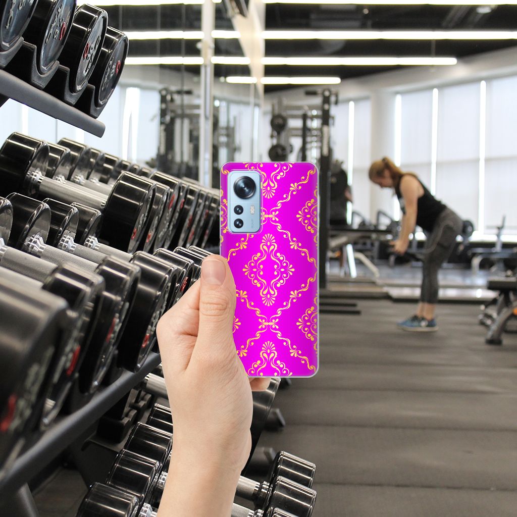 Siliconen Hoesje Xiaomi 12 | 12X Barok Roze B2C Telecom