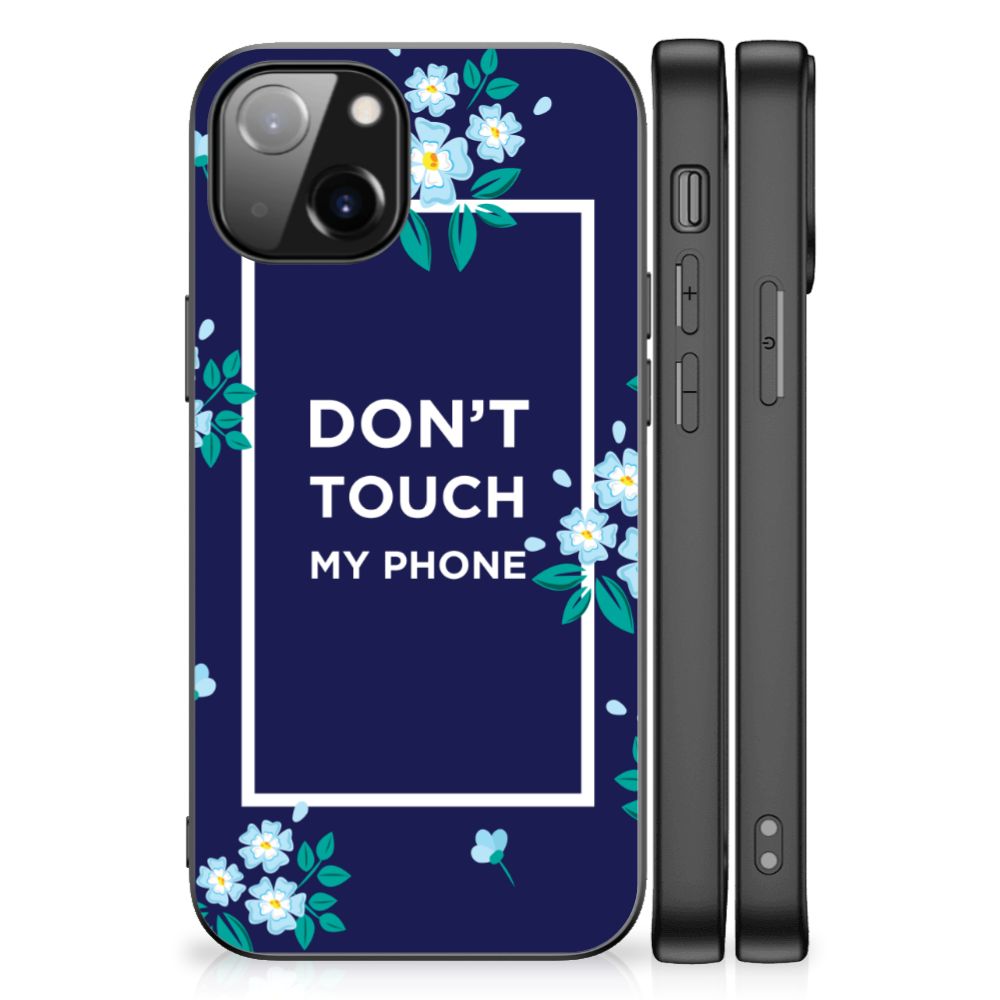 Apple iPhone 13 Telefoon Hoesje Flowers Blue DTMP B2C Telecom