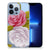 Apple iPhone 13 Pro TPU Case Roses met een prachtig rozen design op een transparante achtergrond.