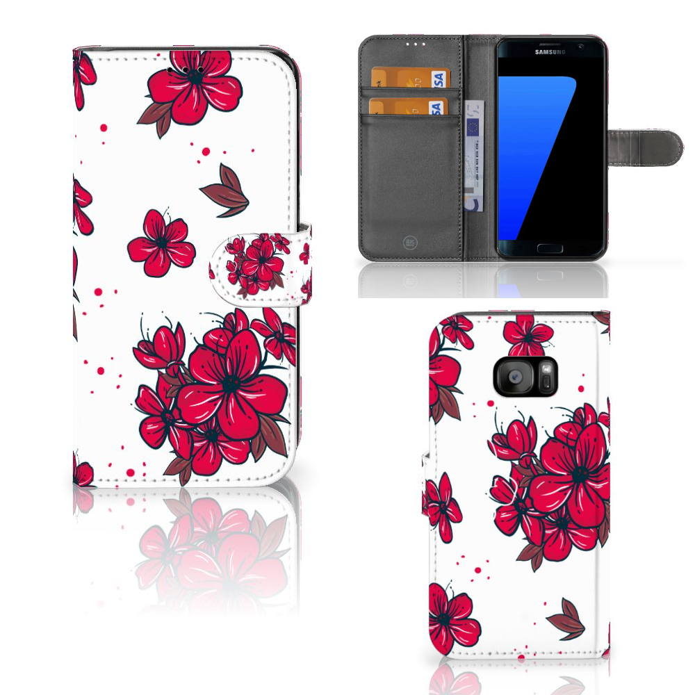 Samsung Galaxy S7 Edge Hoesje Blossom Red