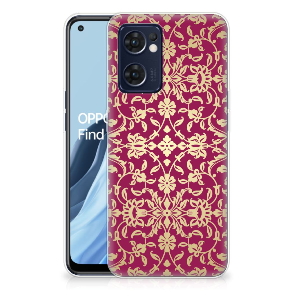 Siliconen Hoesje OPPO Reno 7 5G | Find X5 Lite Barok Pink