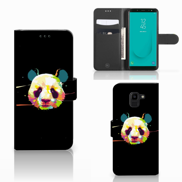 Samsung Galaxy J6 2018 Leuk Hoesje Panda Color