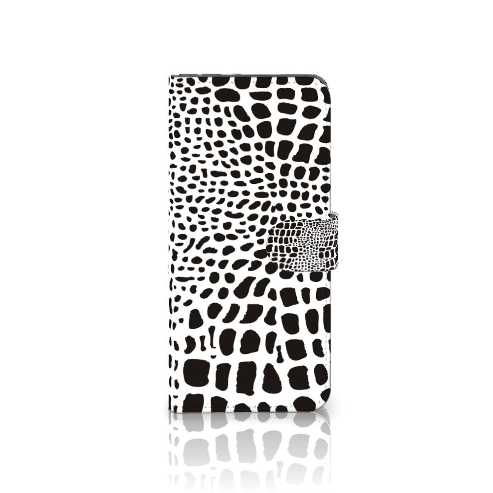 Motorola Edge 20 Lite Telefoonhoesje met Pasjes Slangenprint