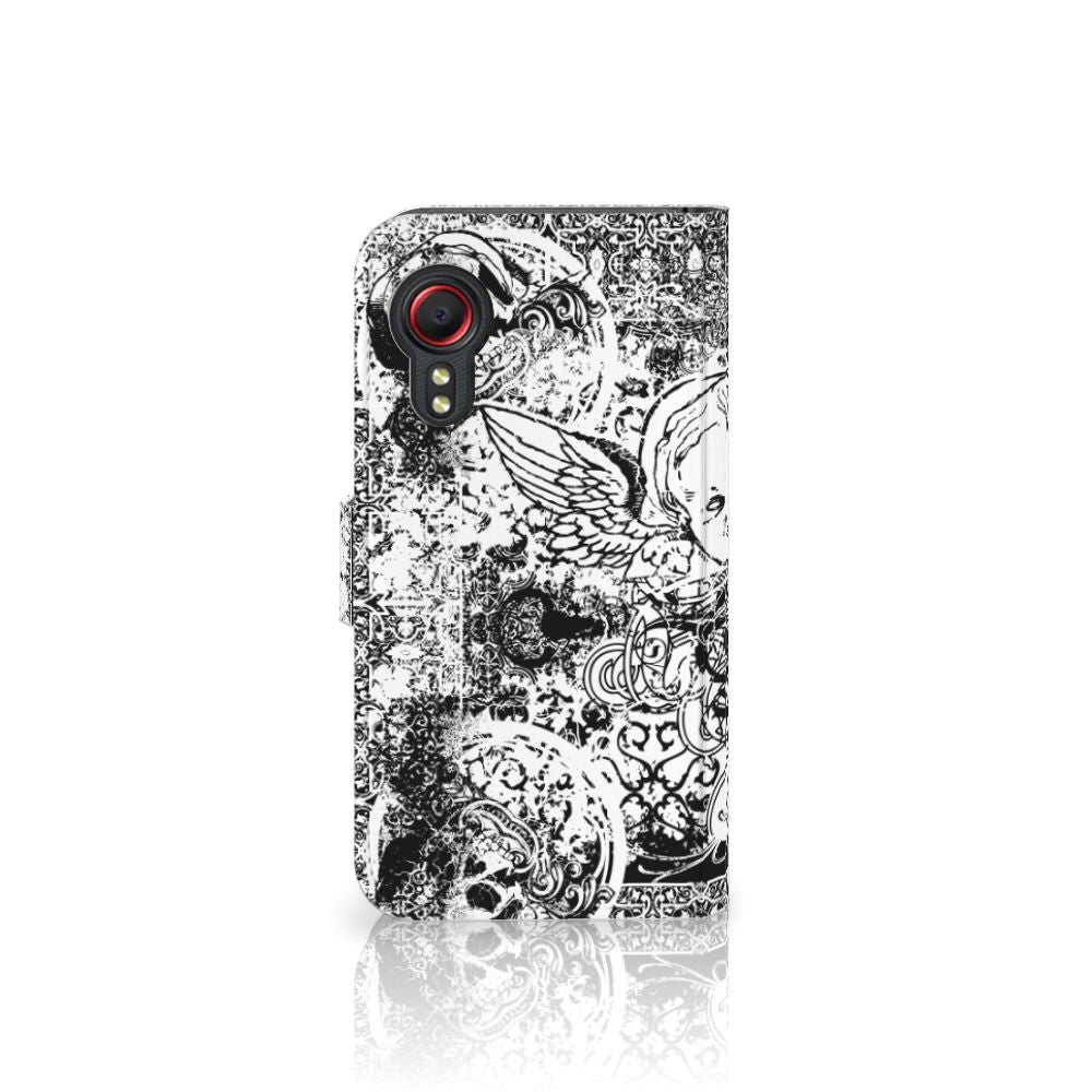 Telefoonhoesje met Naam Samsung Galaxy Xcover 5 Skulls Angel