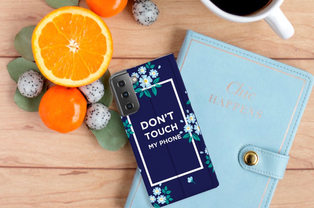 Samsung Galaxy S21 Plus Design Case Flowers Blue DTMP - B2C Telecom