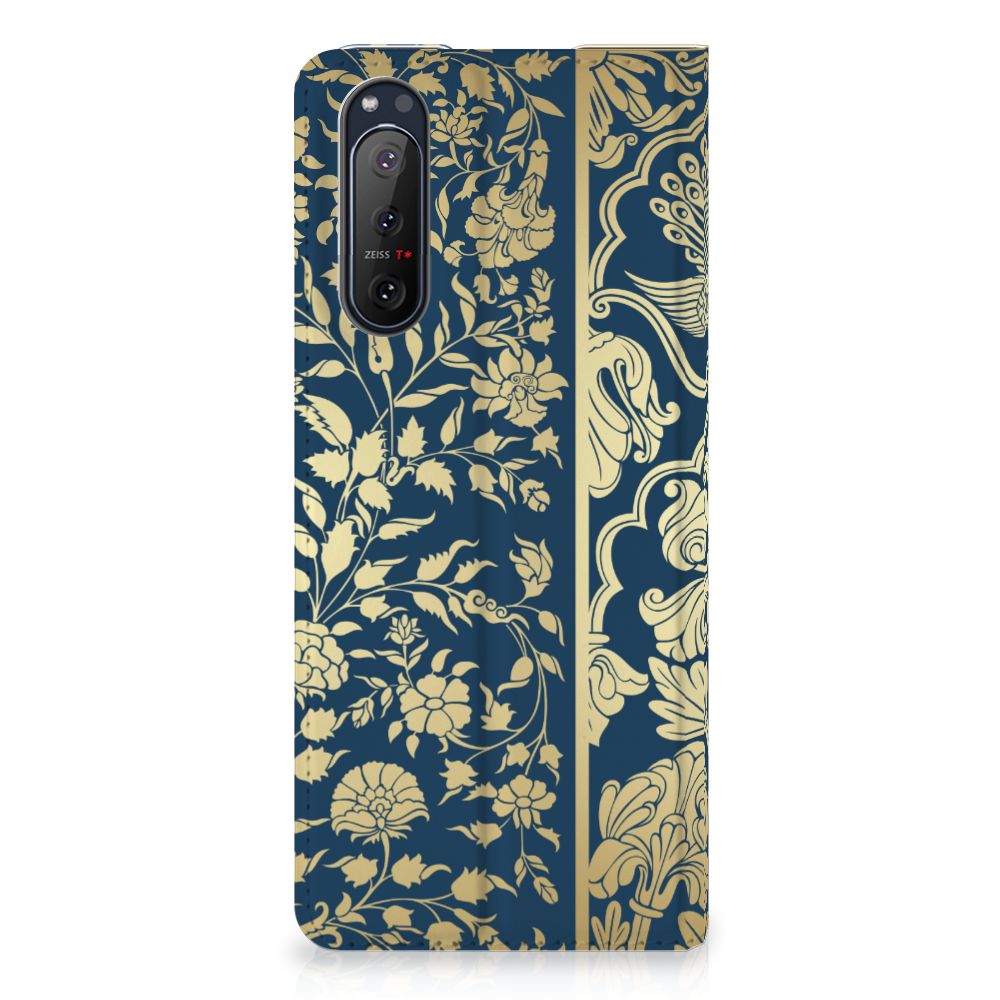 Sony Xperia 5 II Smart Cover Beige Flowers - B2C Telecom