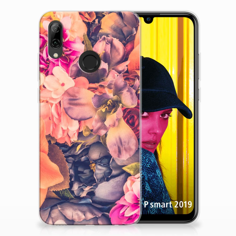 Huawei P Smart 2019 TPU Case Bosje Bloemen