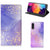 Bookcase voor Samsung Galaxy A50 Watercolor Paars