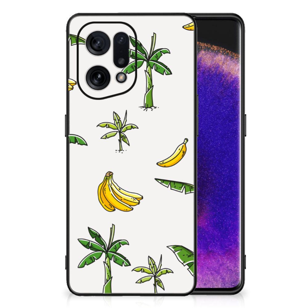 OPPO Find X5 Bloemen Hoesje Banana Tree